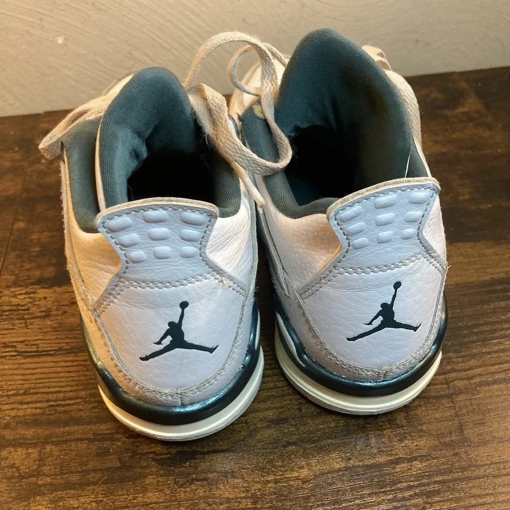 Air‎ Jordan 4 Retro Oxidized Green GS 1Y White BQ7669-103 Youth Sneakers